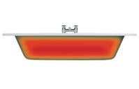 Solarna L Shape Shower Bath 1700mm - Front Panel & Screen - Trojancast Optional